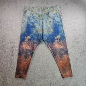 Soft Surroundings Pull‎ On Pants Women PL Petite Large Inseam 25" Abstract Print